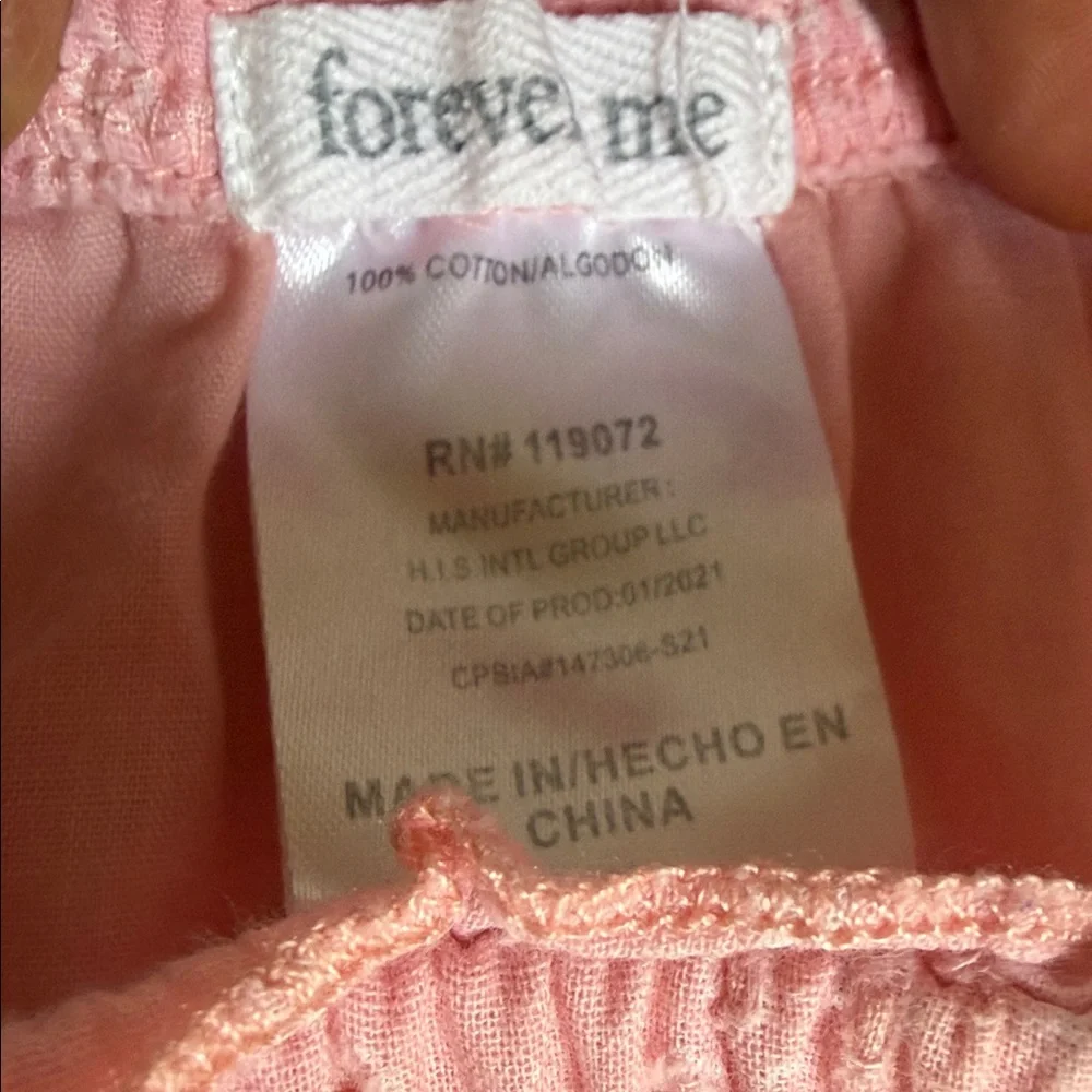 Adorable Pink Eyelet Kids Blouse - Picture 3 of 3